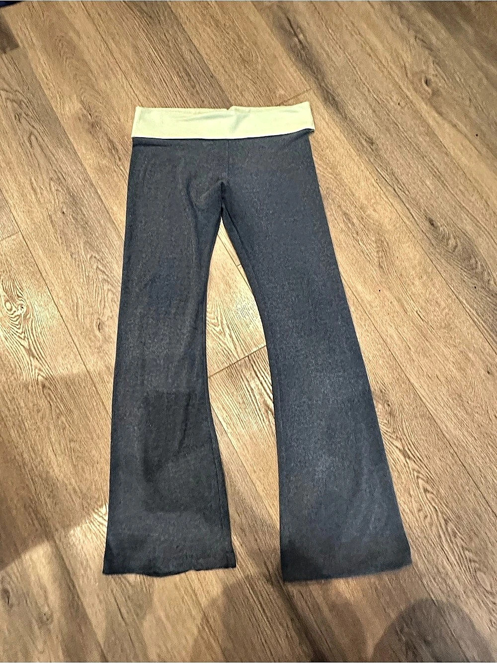Vintage Y2K SOLOW M/L Foldover Women's Flare Yoga Pants Rare HTF Unicorn 2000âs